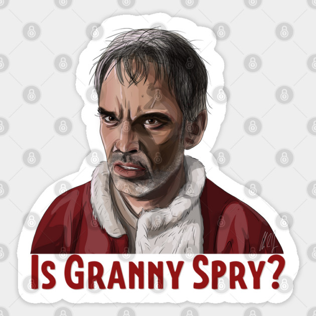 Bad Santa: Is Granny Spry? Sticker by 51Deesigns