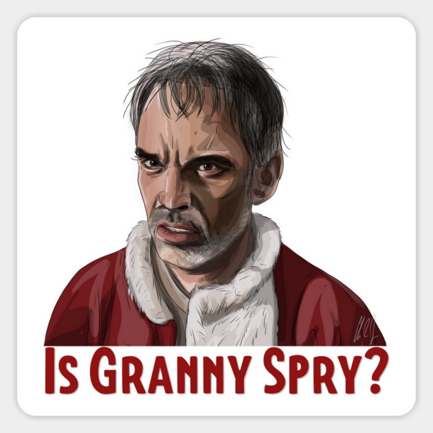 Bad Santa: Is Granny Spry? Magnet by 51Deesigns
