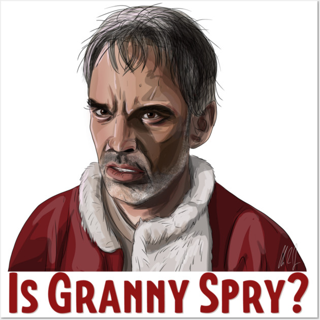 Bad Santa: Is Granny Spry? Wall Art by 51Deesigns