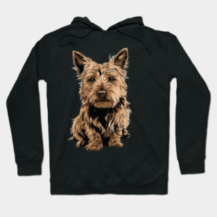 Red Australian Terrier Dog Illustration Hoodie