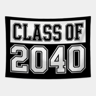 Class Of 2040 Senior Graduation Year Back To School Tapestry