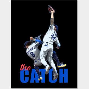 The Catch Los Angeles Champs Baseball Andy Pages- kike hernandez Dodgers Posters and Art