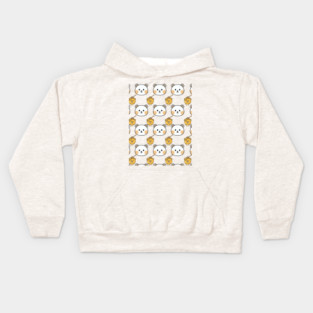 Cute Bear and Honey Pattern Kids Hoodie