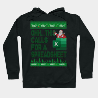 Funny Excel REF Error Oh This Calls For A Spreadsheet Holiday Design Hoodie