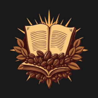 Antique Pages and Coffee Beans T-Shirt