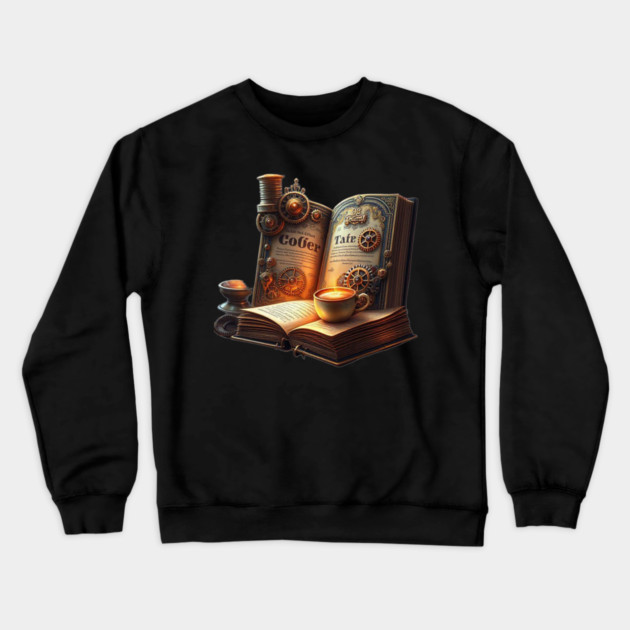 19th Century Novels  21st Century Coffee Crewneck Sweatshirt by SR8891
