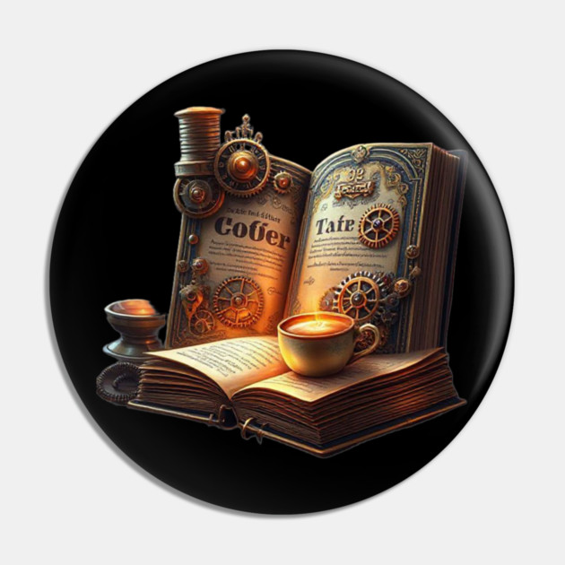 19th Century Novels  21st Century Coffee Pin by SR8891