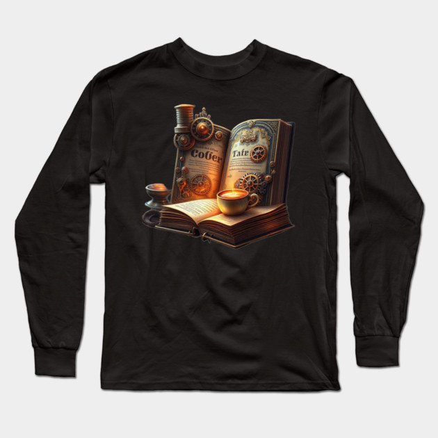 19th Century Novels  21st Century Coffee Long Sleeve T-Shirt by SR8891