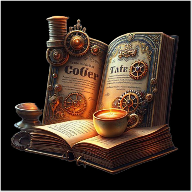 19th Century Novels  21st Century Coffee Wall Art by SR8891