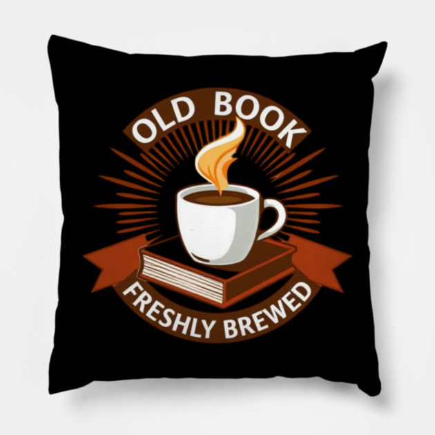 Old Book Aroma  Freshly Brewed Pillow by SR8891