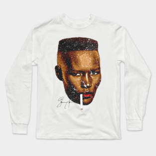 Grace Jones Face Vintage Long Sleeve T-Shirt