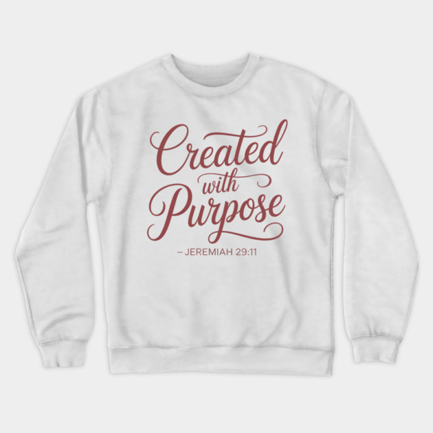 Jeremiah 29:11 Christian Bible Verse Crewneck Sweatshirt by Emmanuel's Store 4