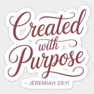 Jeremiah 29:11 Christian Bible Verse Sticker