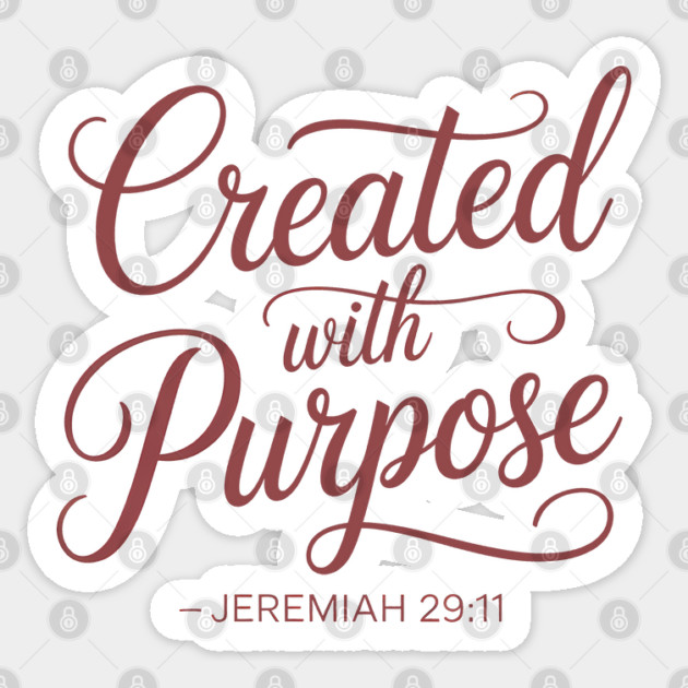 Jeremiah 29:11 Christian Bible Verse Sticker by Emmanuel's Store 4