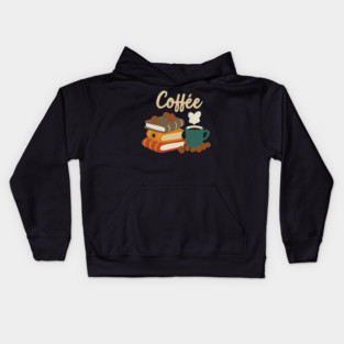 Retro Reading Café Mood Kids Hoodie