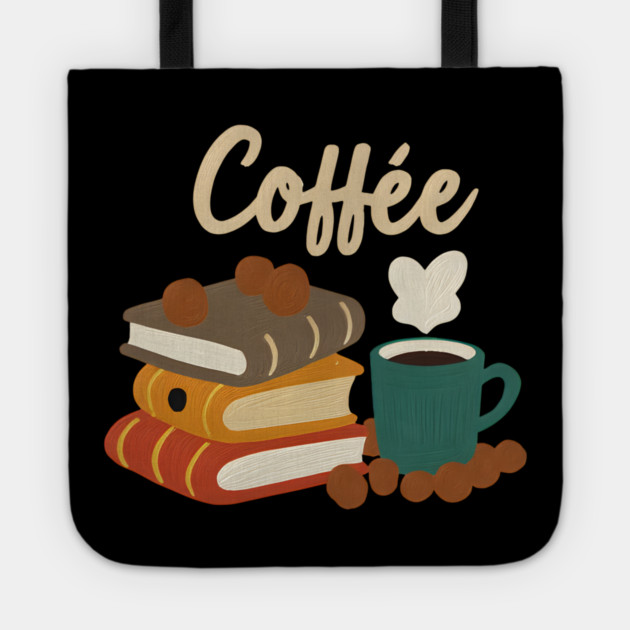 Retro Reading Café Mood Tote by SR8891