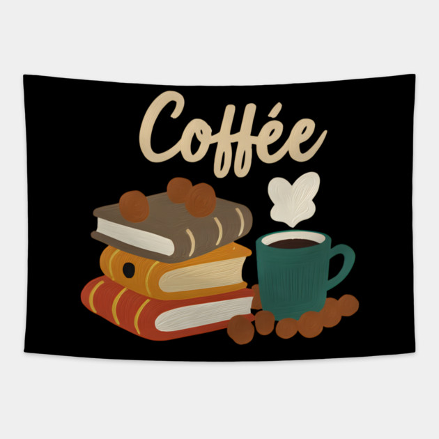 Retro Reading Café Mood Tapestry by SR8891