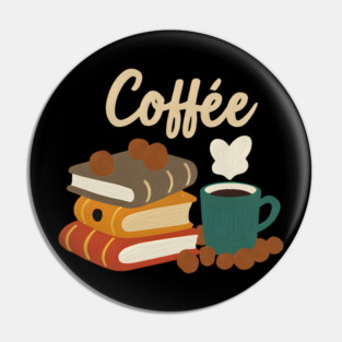 Retro Reading Café Mood Pin
