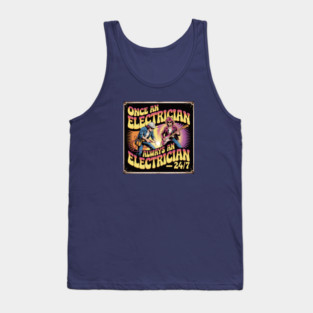 "Electrician 24/7 Psychedelic Vintage Rock Poster Tank Top