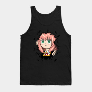 Anya Hiding Anime Fanart Tank Top