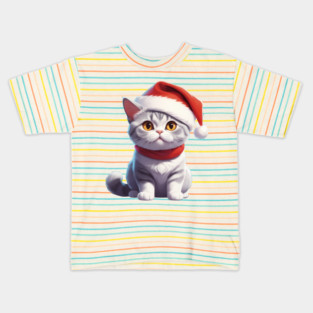 CHRISTMAS BRITISH SHORTHAIR Kids T-Shirt