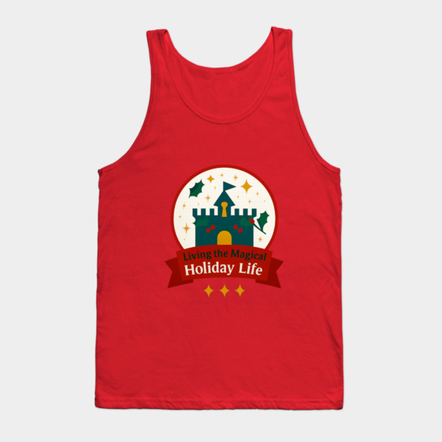 Living the Magical Holiday Life Snowglobe Tank Top by Disney For Seniors