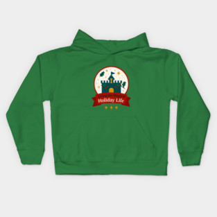 Living the Magical Holiday Life Snowglobe Kids Hoodie