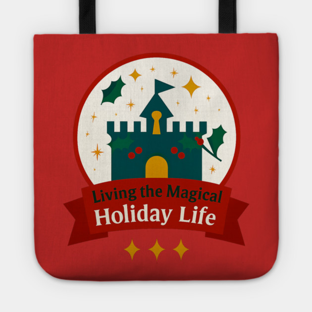 Living the Magical Holiday Life Snowglobe Tote by Disney For Seniors