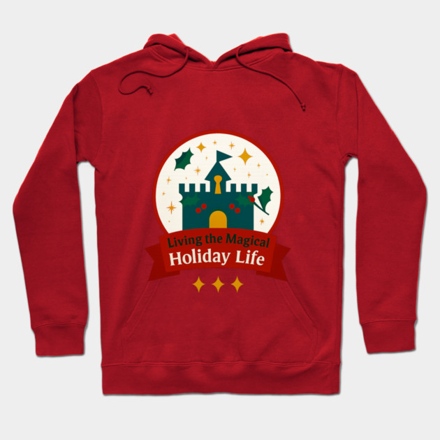 Living the Magical Holiday Life Snowglobe Hoodie by Disney For Seniors