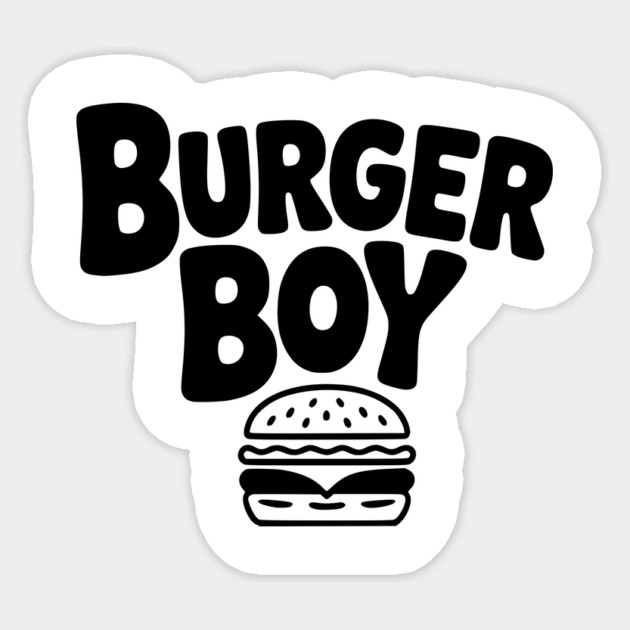 Burger Boy Sticker by Frank Ring
