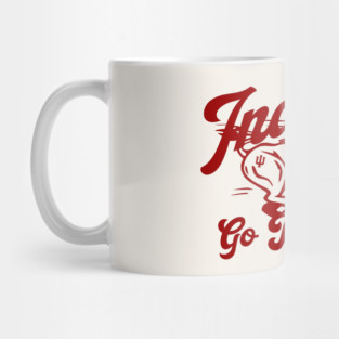 Indiana Bison Running Crimson Mug