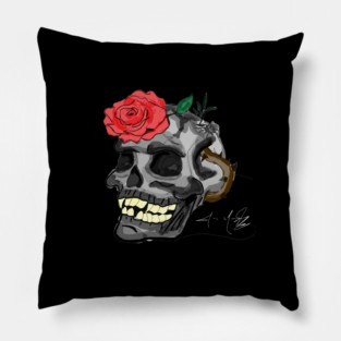 Gothic Skull Pillow