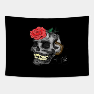 Gothic Skull Tapestry