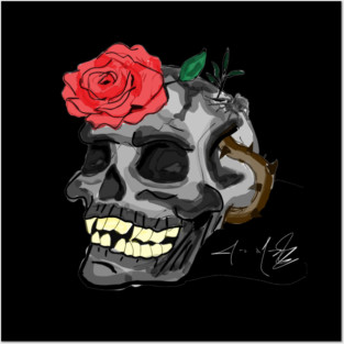 Gothic Skull Posters and Art