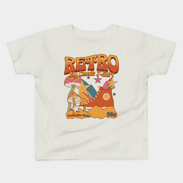 Classic, Retro, Nostalgia Vibes, 90s Kids T-Shirt by Megadorim