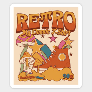 Classic, Retro, Nostalgia Vibes, 90s Sticker