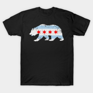 California Bear Chicago Flag Transplant Family Hom -xenorphyous99 #54 T-Shirt