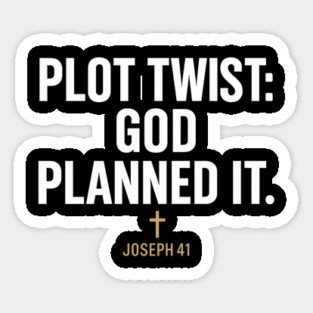 Plot Twist: God Planned This Joseph 41 Christian Gift Magnet