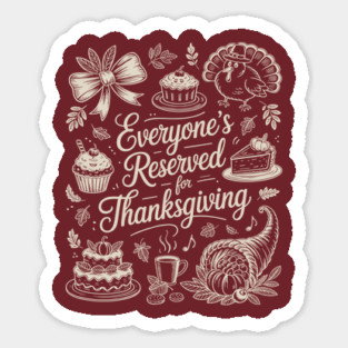 Vintage Chalkboard Thanksgiving Sticker