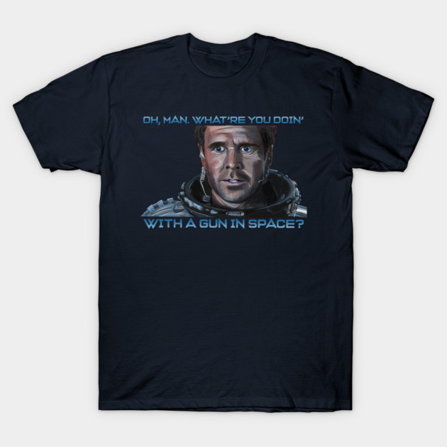 Armageddon: What're You Doin' With a Gun in Space? T-Shirt by 51Deesigns