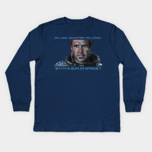 Armageddon: What're You Doin' With a Gun in Space? Kids Long Sleeve T-Shirt