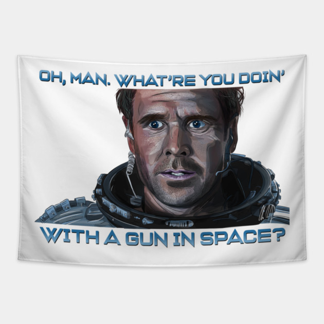 Armageddon: What're You Doin' With a Gun in Space? Tapestry by 51Deesigns