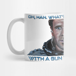 Armageddon: What're You Doin' With a Gun in Space? Mug