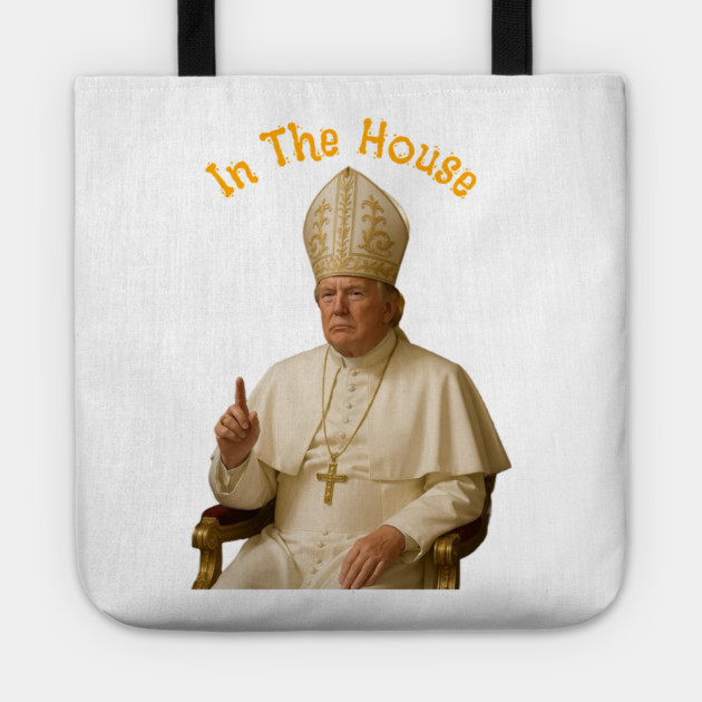 Trump as Pope Novelty Image from Truth Social Tote by Art2Wear