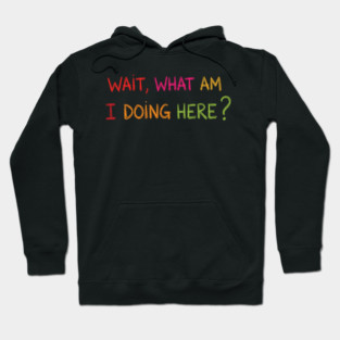 Wait, What Am I Doing Here? Hoodie