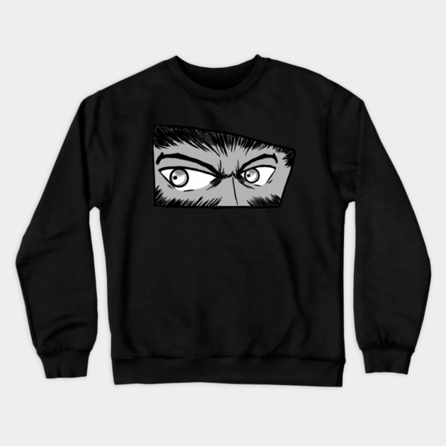 LOOKING AT YOU Crewneck Sweatshirt by droidmonkey