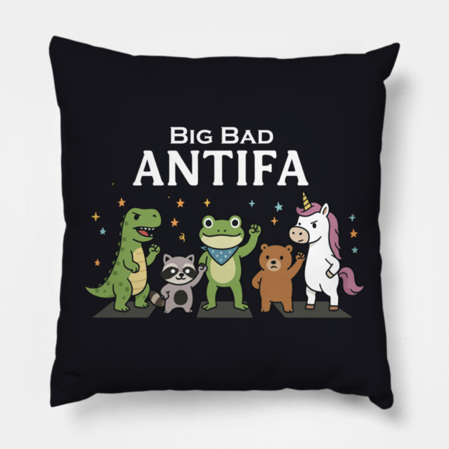 Big Bad ANTIFA Pillow by Charles's Store 8