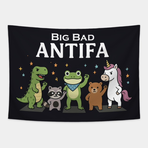 Big Bad ANTIFA Tapestry by Charles's Store 8