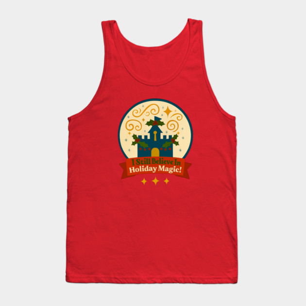 I Still Believe in Holiday Magic Snowglobe Tank Top by Disney For Seniors