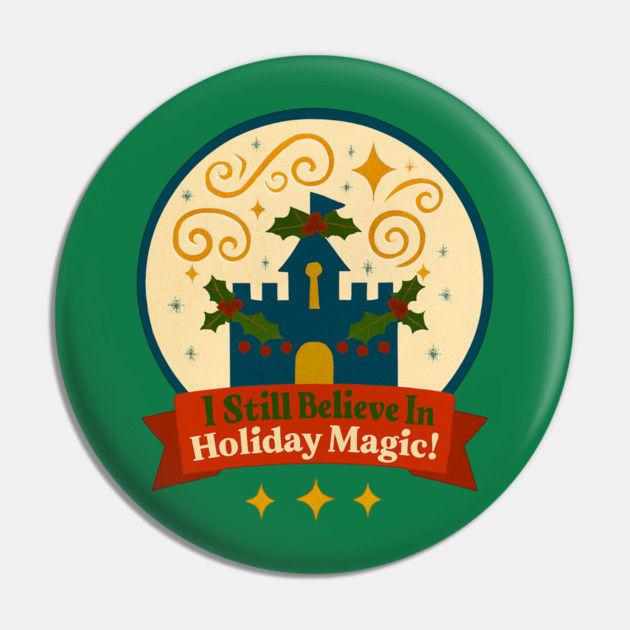I Still Believe in Holiday Magic Snowglobe Pin by Disney For Seniors